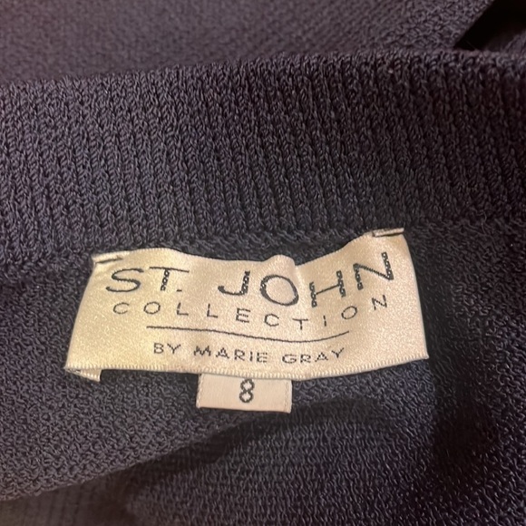 St John Collection By Marie Gray Woman’s Navy Skirt Size 8 - Picture 3 of 3
